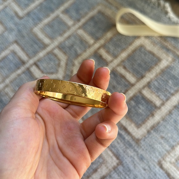Louis Vuitton Gold Nanogram Cuff - Picture 7 of 8